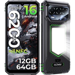Hotwav T8, 4 GB, 64 GB, 6,74 Zoll IPS HD+, 6200 mAh, Tactical Green