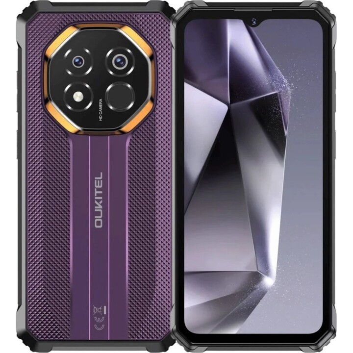 Oukitel G7 4 GB/64 GB Lilla Rugged MIL-STD-810H IP68/IP69K 6,52 pollici 90 Hz 64 MP 10.600 mAh 18 W NFC