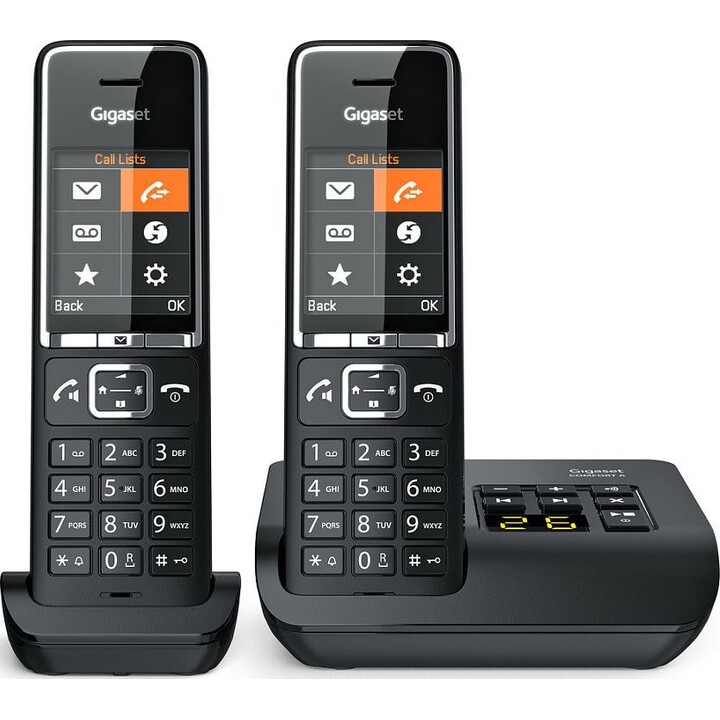 Gigaset Comfort 550A duo preto/cromado