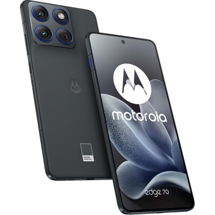 Smartphone Motorola Edge 70, 8 Go / 256 Go, écran POLED 6,7 pouces à 120 Hz, batterie de 4 800 mAh, gris