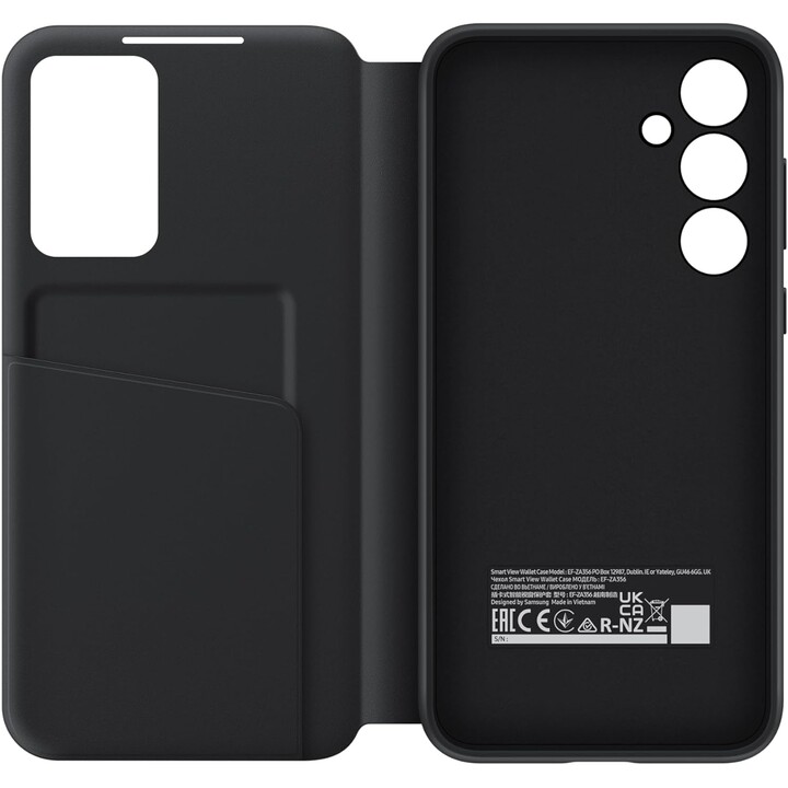 Funda con tapa negra Samsung Galaxy A35