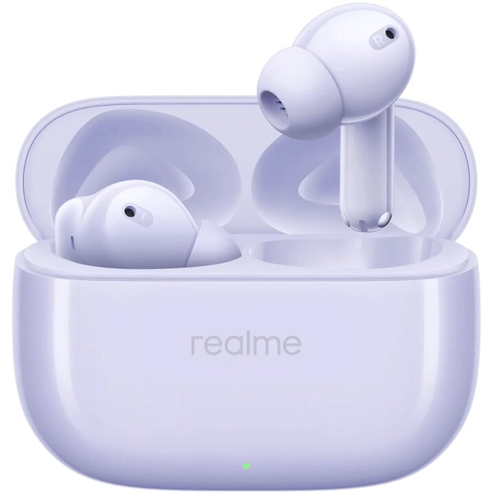 Realme Buds T310, drahtlose In-Ear-Ohrhörer, 46 dB Hybrid ANC, 12,4 mm dynamischer Bassfahrer, lila