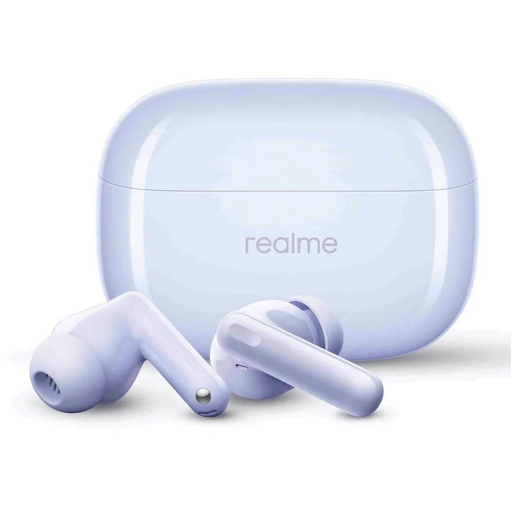Realme Buds T310, drahtlose In-Ear-Ohrhörer, 46 dB Hybrid ANC, 12,4 mm dynamischer Bassfahrer, lila