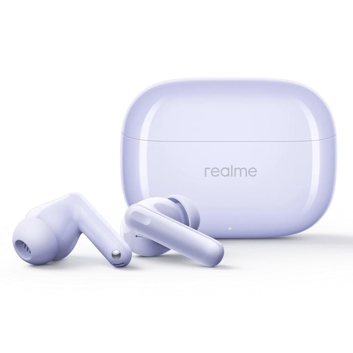 Realme Buds T310, drahtlose In-Ear-Ohrhörer, 46 dB Hybrid ANC, 12,4 mm dynamischer Bassfahrer, lila