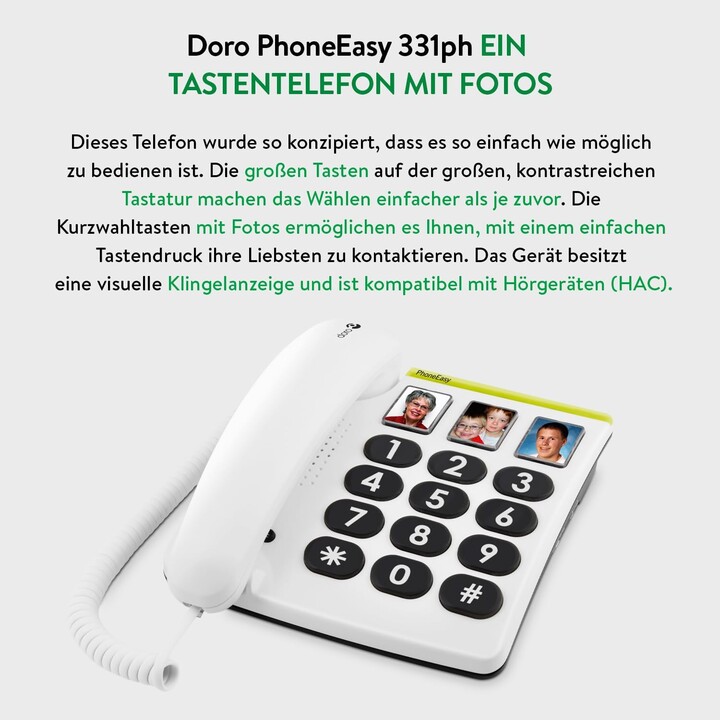 Doro PhoneEasy 331ph branco