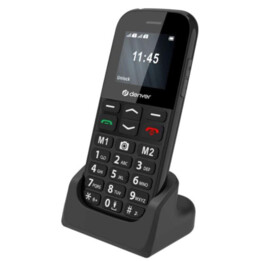 Denver BAS-18800L Seniorenhandy, 4G LTE, große beleuchtete Tasten, 2,4" kontrastreiches Display, 800 mAh Akku, Micro-USB