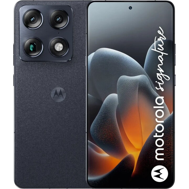Smartphone Motorola Signature 5G, 12 GB, 256 GB, 6,78 pOLED, 5200 mAh, Carbon