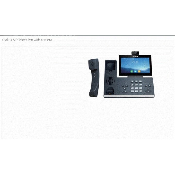 YEALINK SIP-T58W Pro mit Kamera VoIP-Telefon schwarz