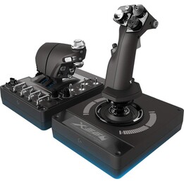 Manette Logitech G X56 H.O.T.A.S. pour simulateur de vol, RGB, double manette des gaz