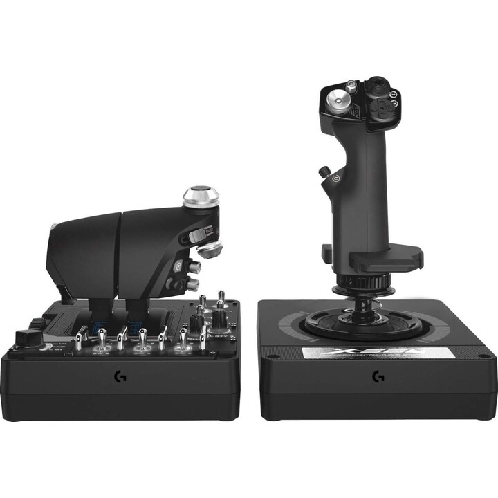 Logitech G X56 H.O.T.A.S. Flugsimulator-Controller, RGB, zwei Gashebel