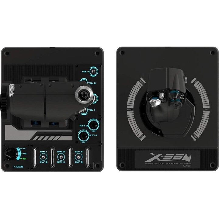 Logitech G X56 H.O.T.A.S. Flugsimulator-Controller, RGB, zwei Gashebel