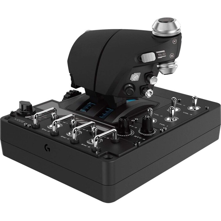 Logitech G X56 H.O.T.A.S. Flugsimulator-Controller, RGB, zwei Gashebel