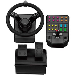 Logitech G Saitek Farm Sim Controller (steering wheel, pedals, side panel)