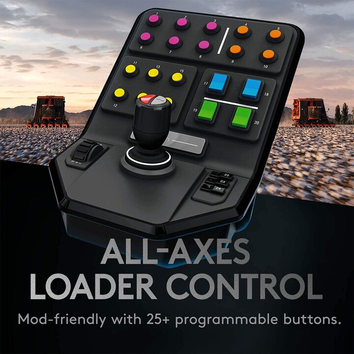 Logitech G Saitek Farm Sim Controller (Lenkrad, Pedale, Seitenkonsole)