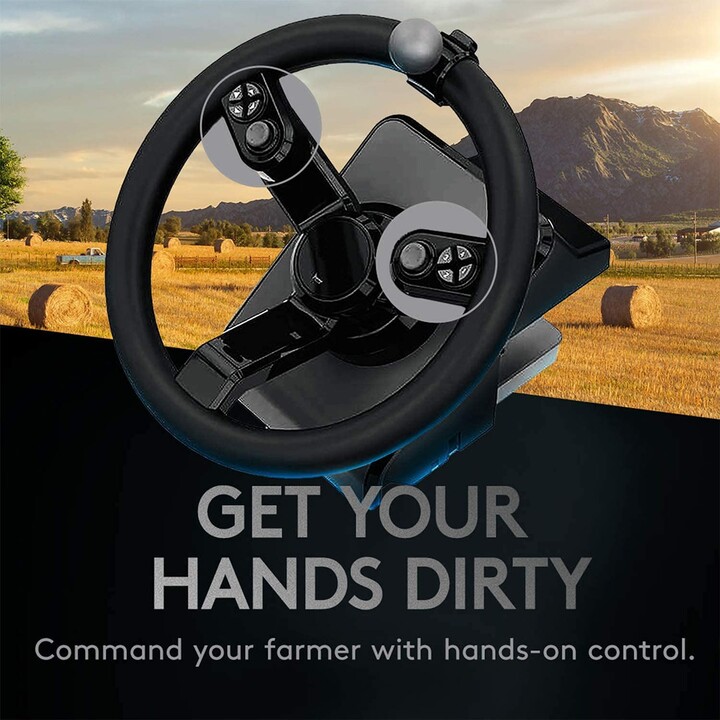 Logitech G Saitek Farm Sim Controller (Lenkrad, Pedale, Seitenkonsole)