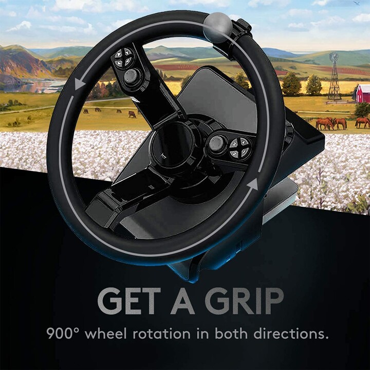 Logitech G Saitek Farm Sim Controller (volante, pedales, panel lateral)