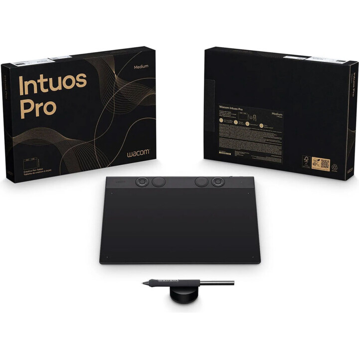 WACOM Intuos Pro Medium (2025) mesa digitalizadora preta