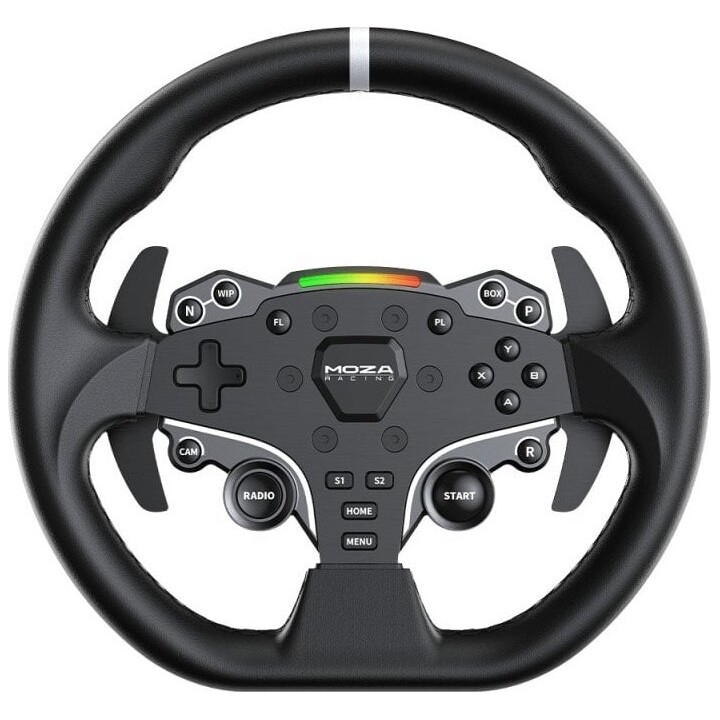 Moza Bundle Base per ruota Direct Drive R5 + ruota ES + pedali SR-P Lite, nero