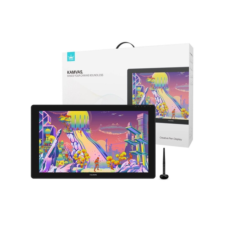 Mesa digitalizadora HUION Kamvas 24 Plus 5080 linhas por polegada 526,85 x 296,35 mm USB-C Preto