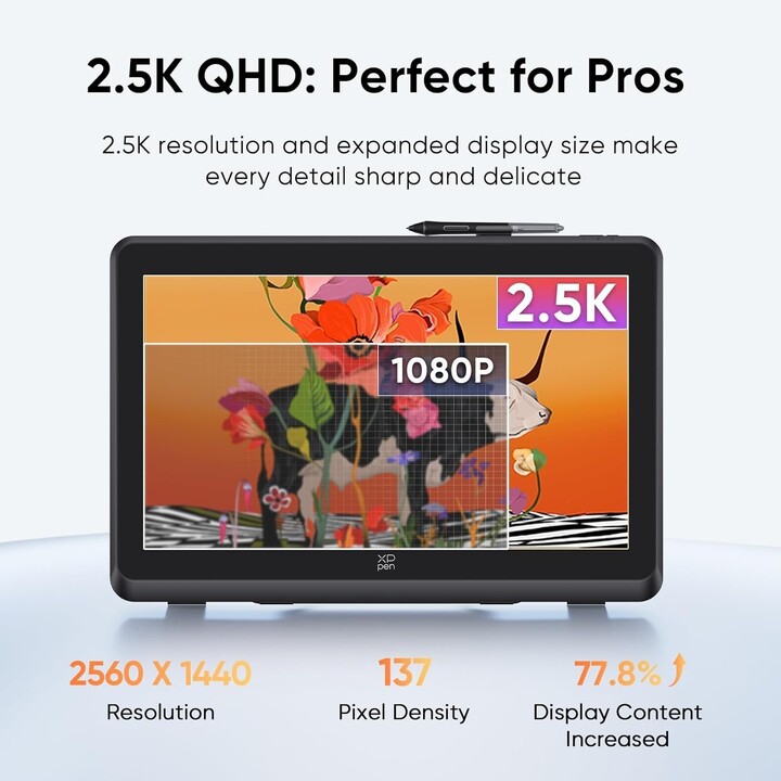 XP-PEN Artist Pro 22 (Gen 2) 2.5K QHD Zeichendisplay Grafiktablett