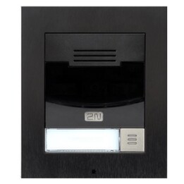 2N IP Solo Door Intercom, Flush Mount, Camera, Black