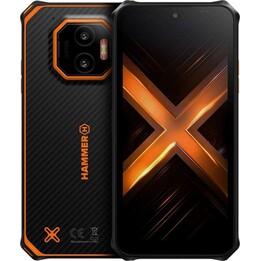 Hammer Energy X2 5G 8 - 256GB rugged mobile phone – black and orange
