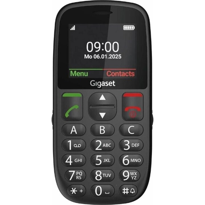 Telemóvel Gigaset GL395 preto para idosos
