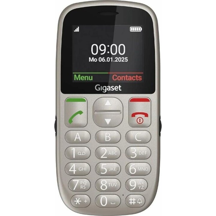 Gigaset GL395 grey mobile phone for older people