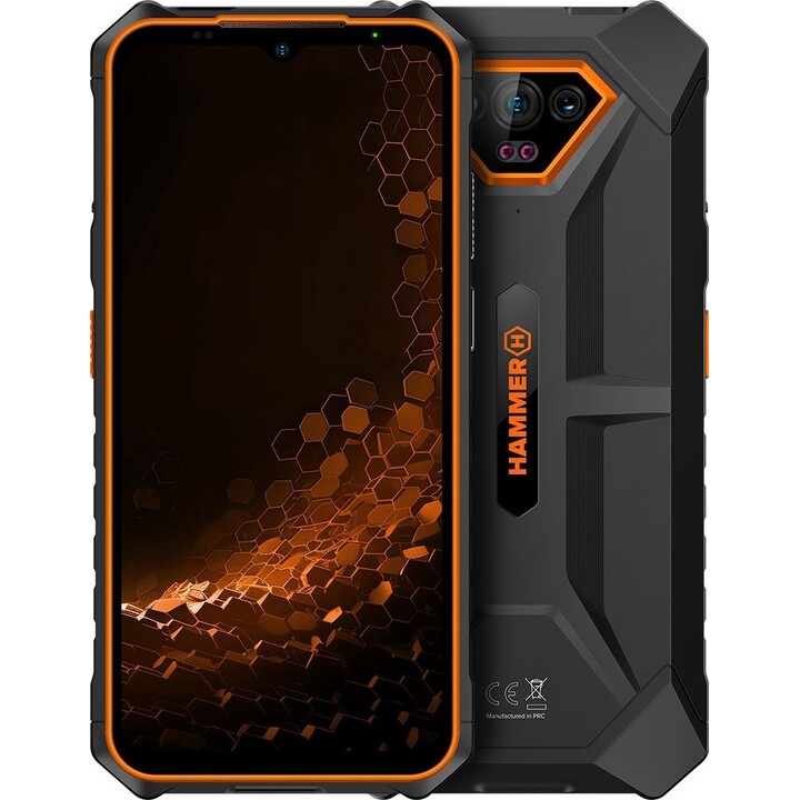 Telemóvel resistente Hammer Iron V 6+6 - 64 GB laranja