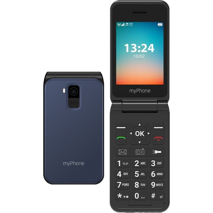 Téléphone portable MyPhone Flip 2,8 pouces - 4G - bleu marine