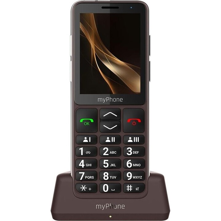 HAMMER Bon téléphone portable MyPhone 2,8 pouces - 2 Mpx - 4G - marron TEL001012