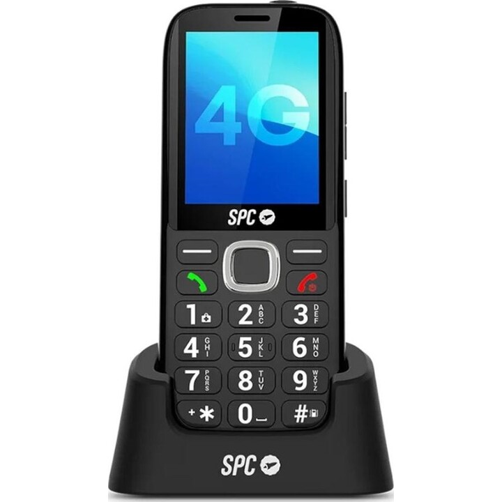 Telefono movil spc fortune 2 4g black 2.4 pulgadas - radio fm - bt - 0.08mpx - usb tipo c 2344N