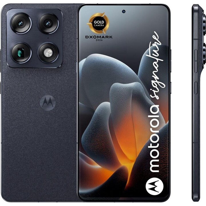 Téléphone portable Motorola Signature 5G 16 - 512 Go, couleur carbone