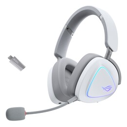 Auscultadores para jogos ASUS ROG Delta II sem fios, brancos