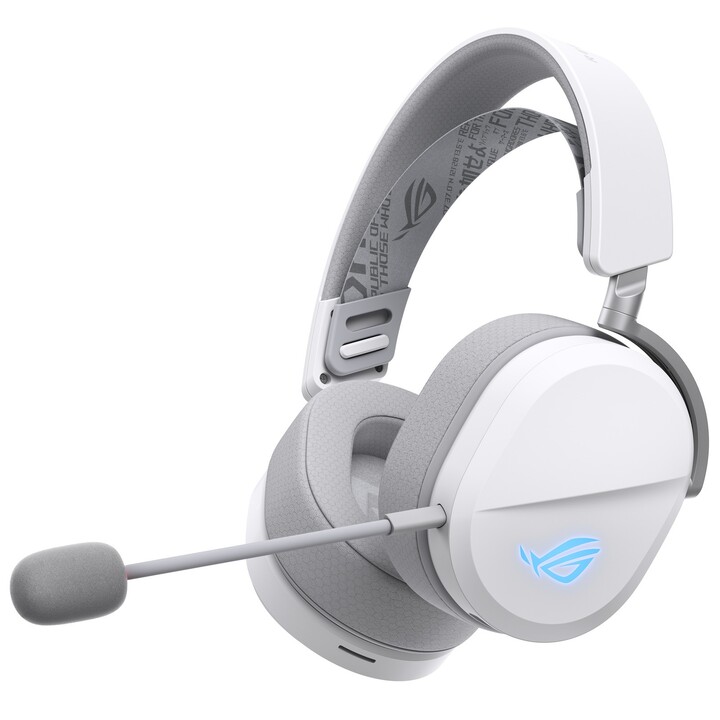Cuffie da gioco ASUS ROG Pelta wireless bianche