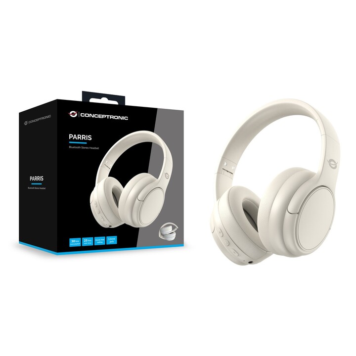 Cuffie Conceptronic Parris03C wireless bianche