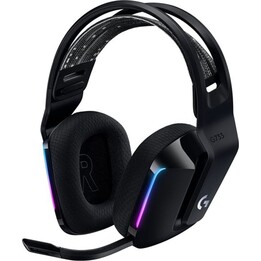 Auricular con microfono logitech g g733 gaming wireless inalambrico negro