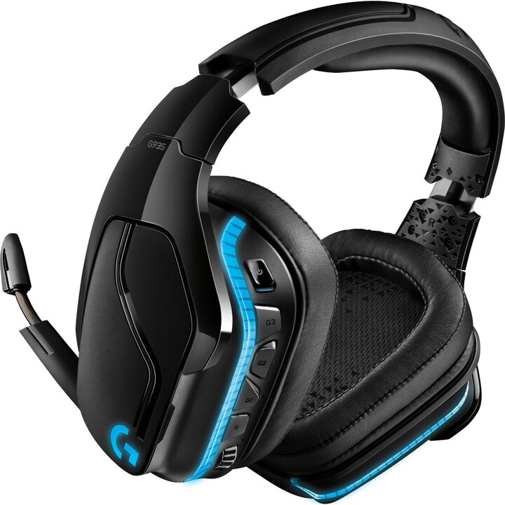 Logitech G935 Gaming-Kopfhörer, 7.1, kabellos, 2,4 GHz