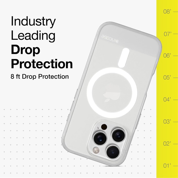 Coque arrière pour téléphone portable, étui slim magsafe transparent pour iphone 16 pro max