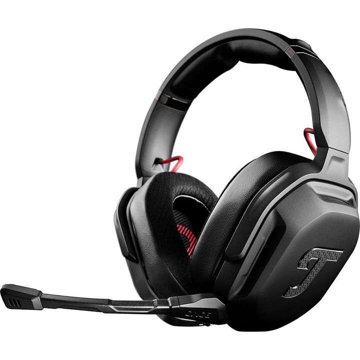 Fone de ouvido sem fio Bluetooth over-ear para jogos Teufel CAGE PRO preto noturno