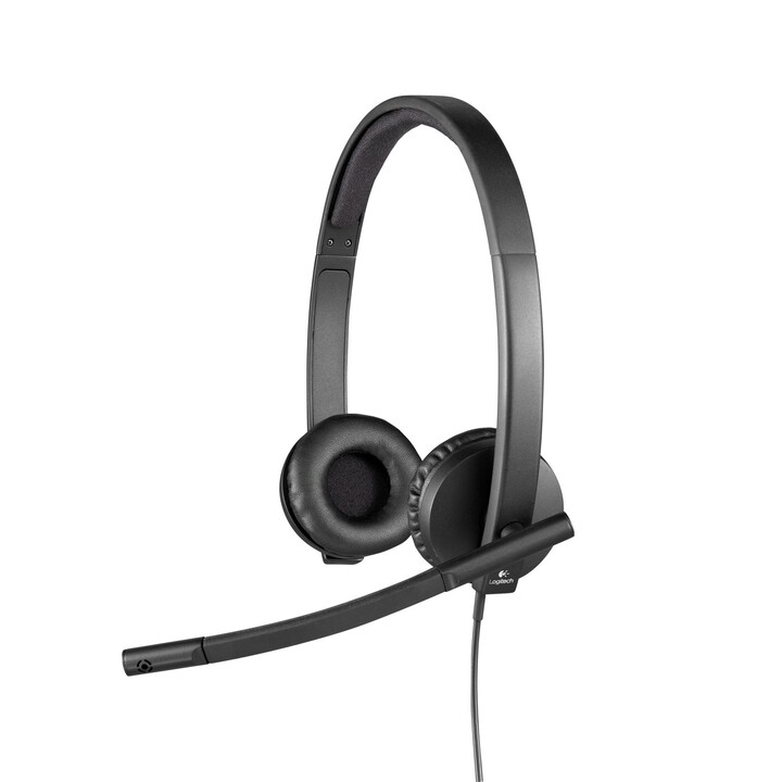 Auscultadores Logitech H570E com microfone -  estéreo com arnês -  USB
