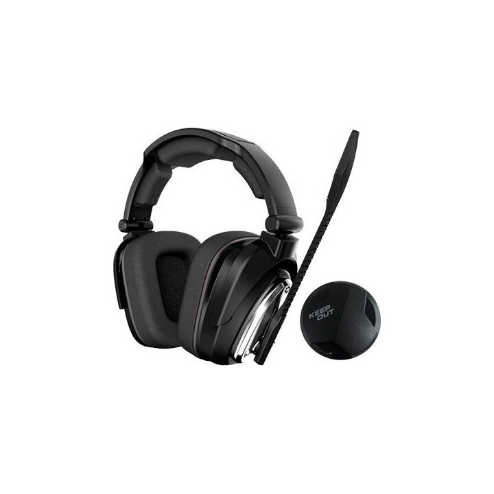 Auscultadores com microfone Keep Out HXAir 7.1 Effect - sem fios - PC - PS3 - PS4 - Xbox