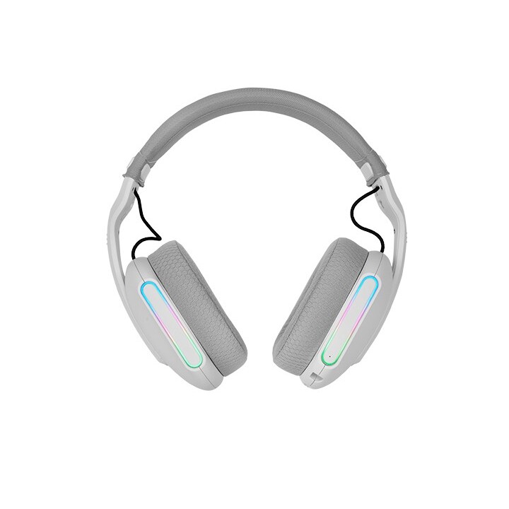 MARS GAMING MHW-PRO Drahtlose und kabelgebundene ARGB-Headsets Weiß