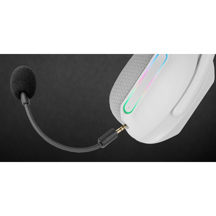 MARS GAMING MHW-PRO Auriculares inalámbricos y alámbricos ARGB blancos
