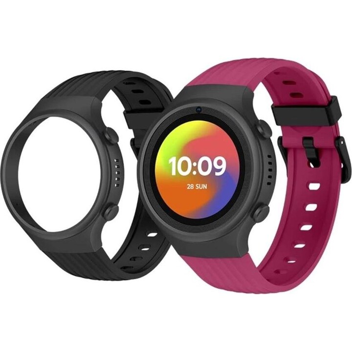 Smartwatch SPC Smartee 4G Junior de 1,2 polegadas, cor-de-rosa + capa preta