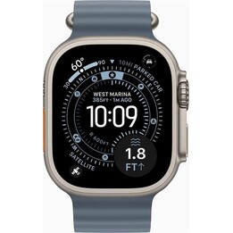 Smartwatch apple watch ultra 3 gps + cellular 49mm natural titanium case  anchor blue ocean band
