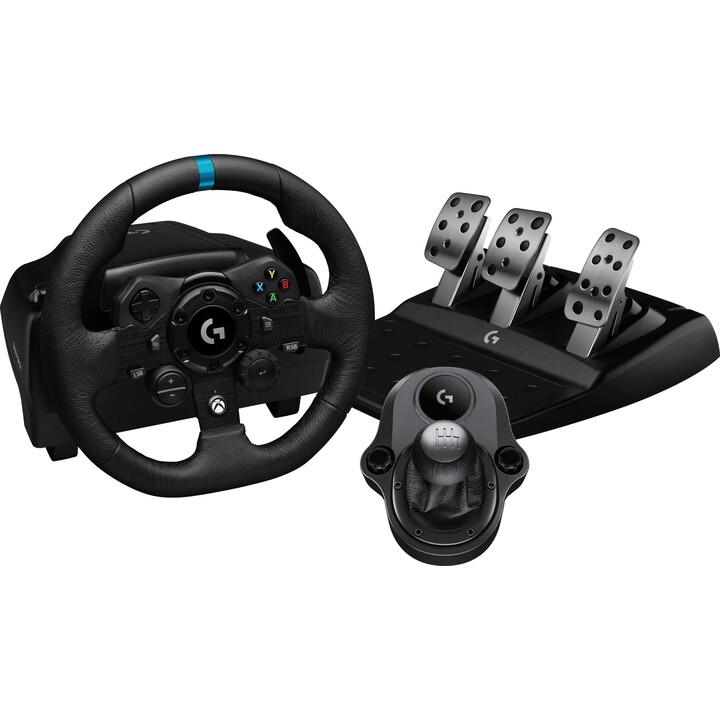 Logitech G923 SE Volante, Pedales y Palanca de Cambios para Xbox y PC, Negro