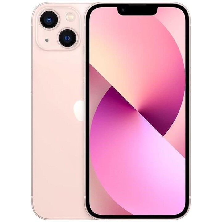 Téléphone portable smartphone Apple iPhone 13 5G - 128 Go - 6,1 pouces rose, reconditionné