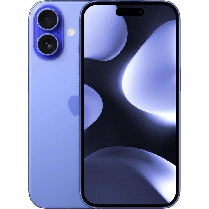 Téléphone portable smartphone Apple iPhone 16 5G - 128 Go - 6,1 pouces bleu, d'occasion en bon état