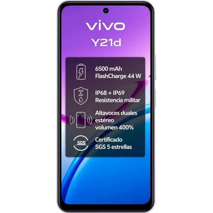 VIVO Y21d 5G 6,68" 6 GB (64) 256 GB IP69 Lavendel-Lila